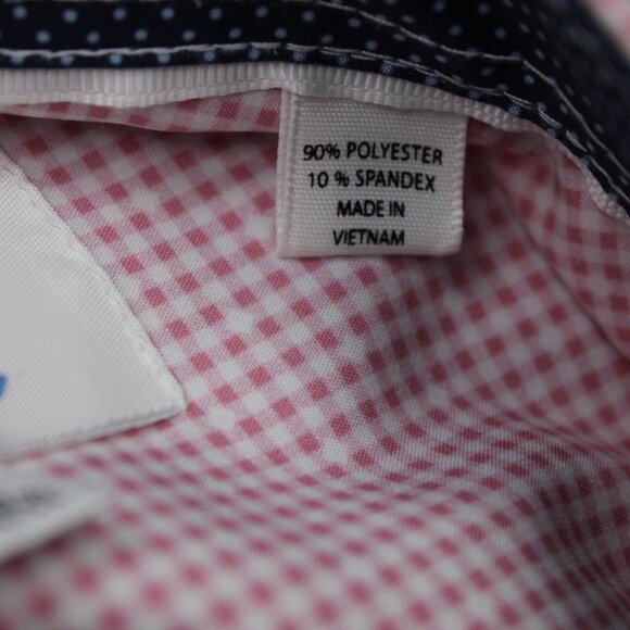 Construct Shirt Mens XL, 17-17 1/2, 34/35 Pink Slim Fit 4 Way Stretch Flip Cuff - Picture 9 of 13